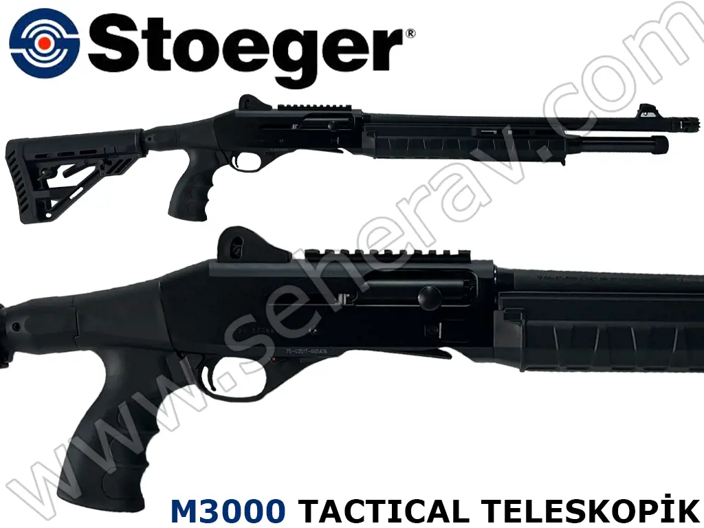 STOEGER M3000 SENTETIK TACTICAL TELESKOPIK 12 KALİBRE YARI OTOMATİK AV TÜFEĞİ