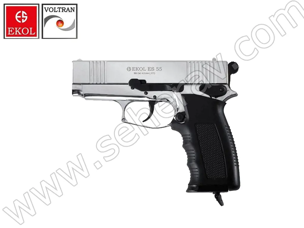 EKOL S55 PARLAK BEYAZ HAVALI TABANCA