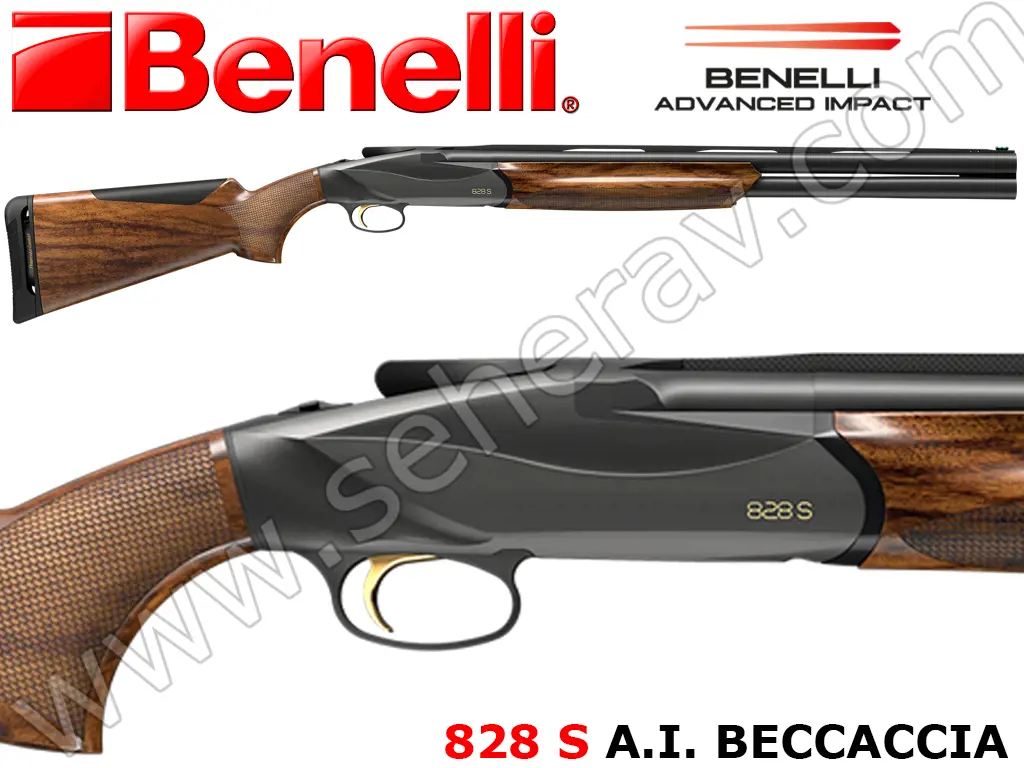 BENELLİ 828 S A.I. BECCACCIA BLACK 12 KALİBRE SÜPER POZE AV TÜFEĞİ
