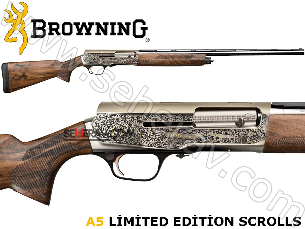 BROWNING A5 LİMİTED EDİTİON GR3 SCROLLS YENİ MODEL 12 KALİBRE YARI OTOMATİK AV TÜFEĞİ