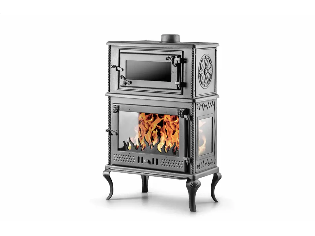 3 CAMLI DÖKÜM FIRINLI ŞÖMİNE SOBA