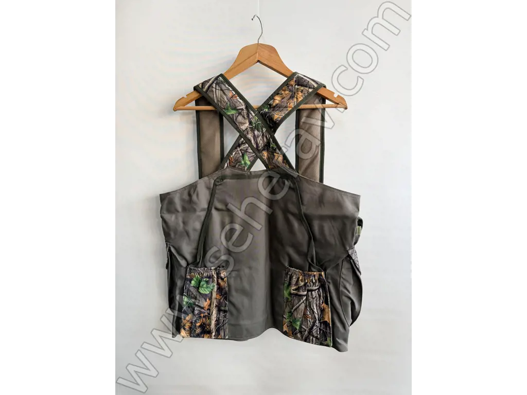 DARGO ASKILI HAKİ YAPRAK DESENLİ AVCI YELEĞİ