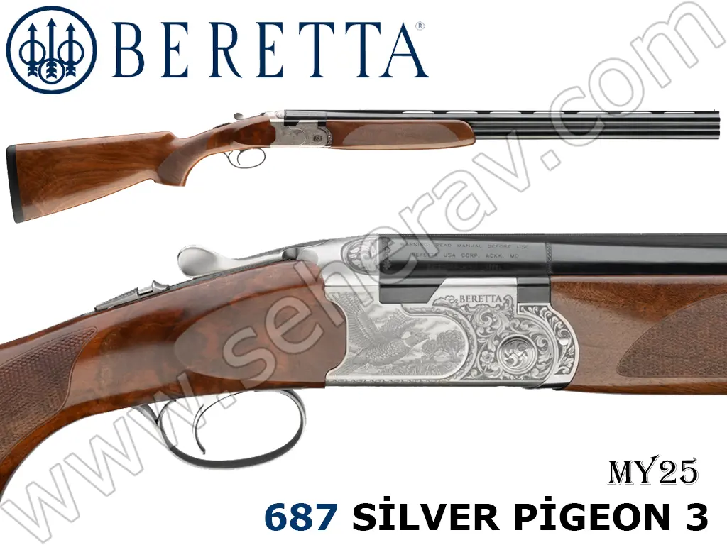 BERETTA 687 SİLVER PİGEON 3 MY25 12 KALİBRE SÜPER POZE AV TÜFEĞİ