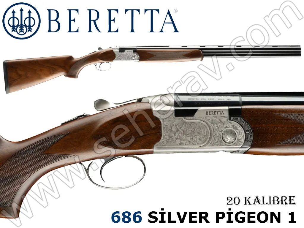 BERETTA 686 SİLVER PİGEON 1 MY24 20 KALİBRE SÜPER POZE AV TÜFEĞİ