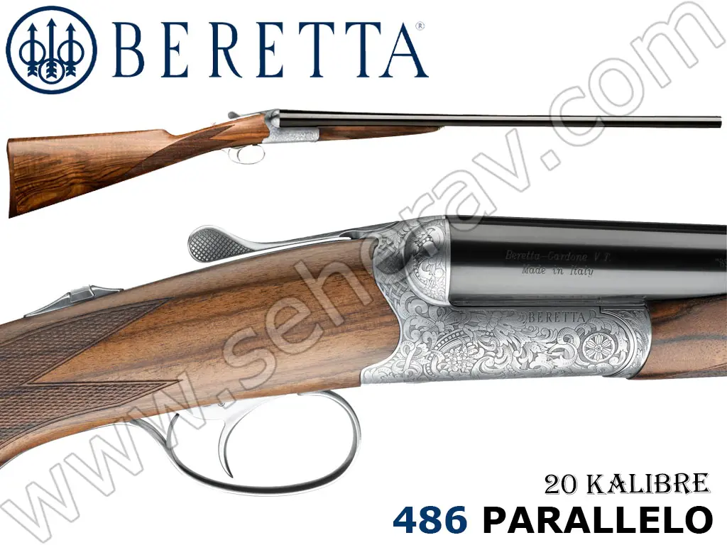 BERETTA 486 PARALLELO İNGİLİZ KUNDAK 20 KALİBRE ÇİFTE KIRMA AV TÜFEĞ,