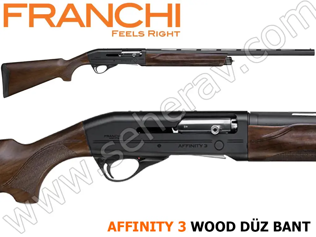 FRANCHI AFFINITY 3 WOOD DÜZ BANT 12 KALİBRE YARI OTOMATİK AV TÜFEĞİ