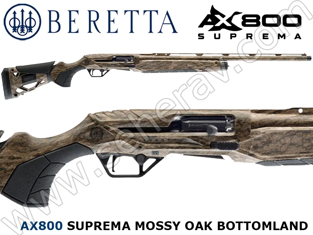 BERETTA AX800 SUPREMA MOSSY OAK BOTTOMLAND 12 KALİBRE YARI OTOMATİK AV TÜFEĞİ