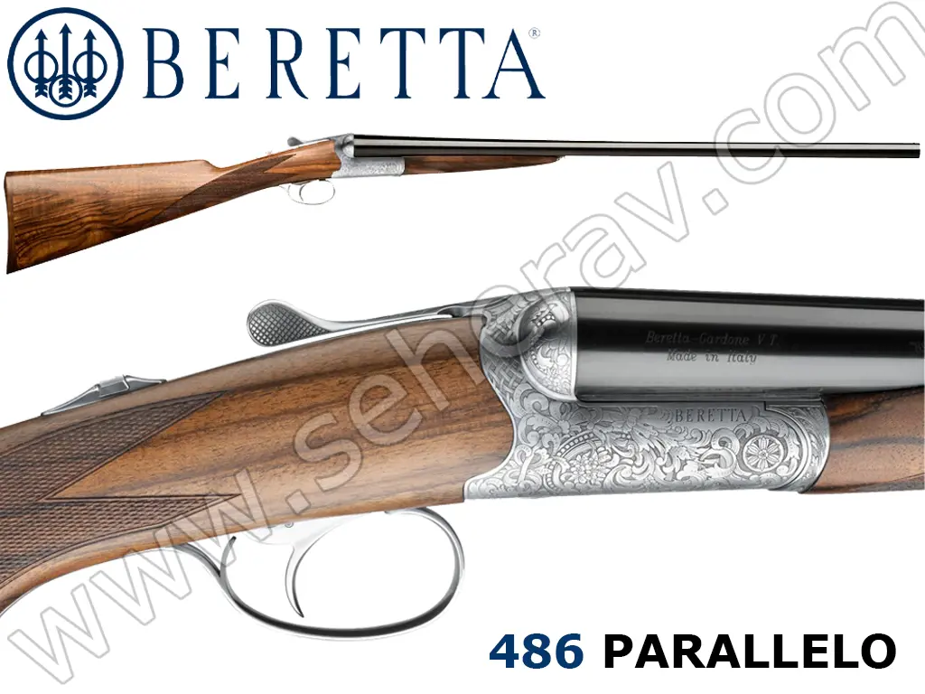 BERETTA 486 PARALLELO İNGİLİZ KUNDAK 12 KALİBRE ÇİFT KIRMA AV TÜFEĞİ