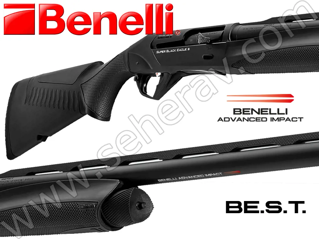 BENELLİ SÜPER BLACK EAGLE 3 SENTETİK A.I. ADVANCED IMPACT BE.S.T. 12 KALİBRE YARI OTOMATİK AV TÜFEĞİ