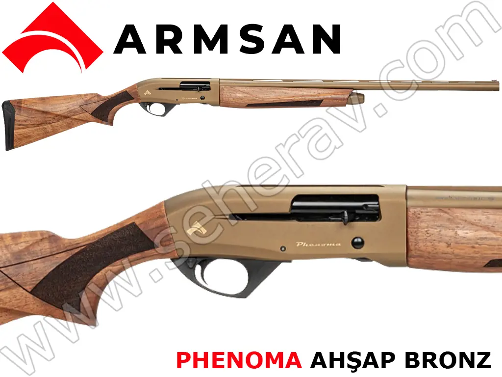 ARMSAN PHENOMA AHŞAP BRONZ 12 KALİBRE YARI OTOMATİK AV TÜFEĞİ