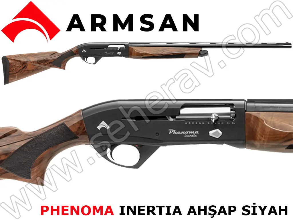 ARMSAN PHENOMA INERTIA AHŞAP SİYAH 12 KALİBRE YARI OTOMATİK AV TÜFEĞİ