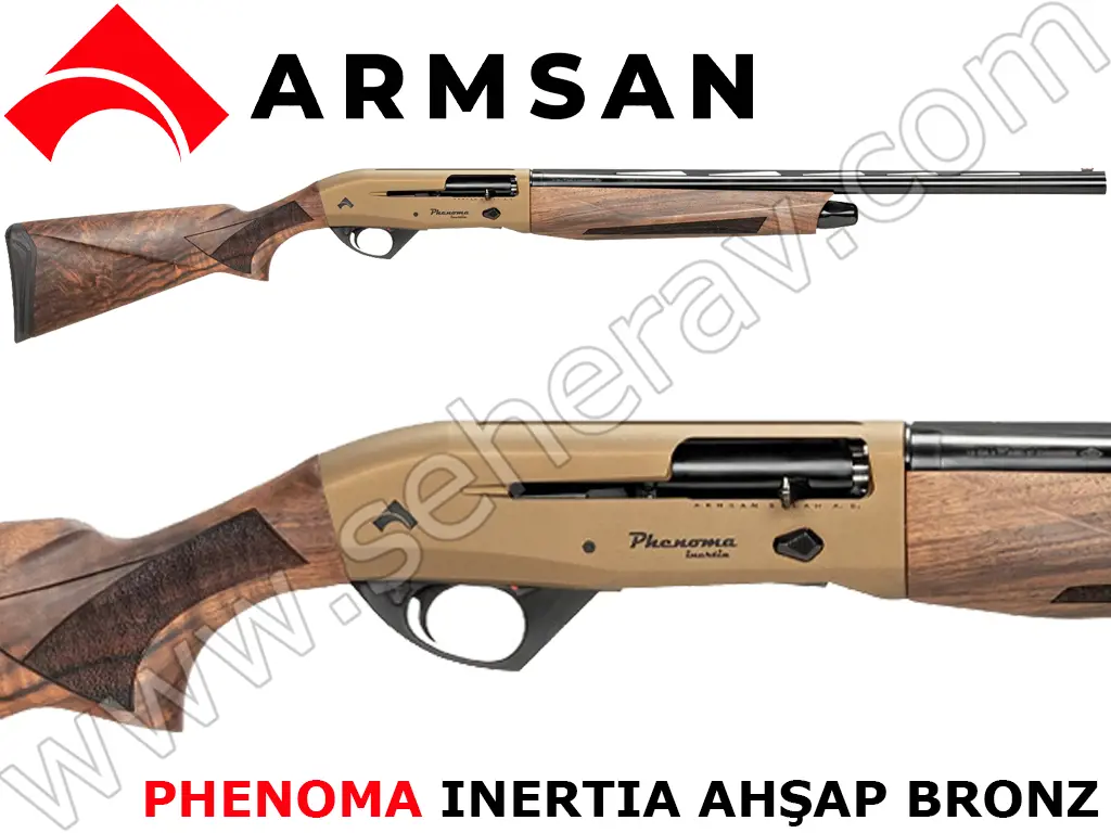 ARMSAN PHENOMA  INTERTIA AHŞAP BRONZ 12 KALİBRE YARI OTOMATİK AV TÜFEĞİ