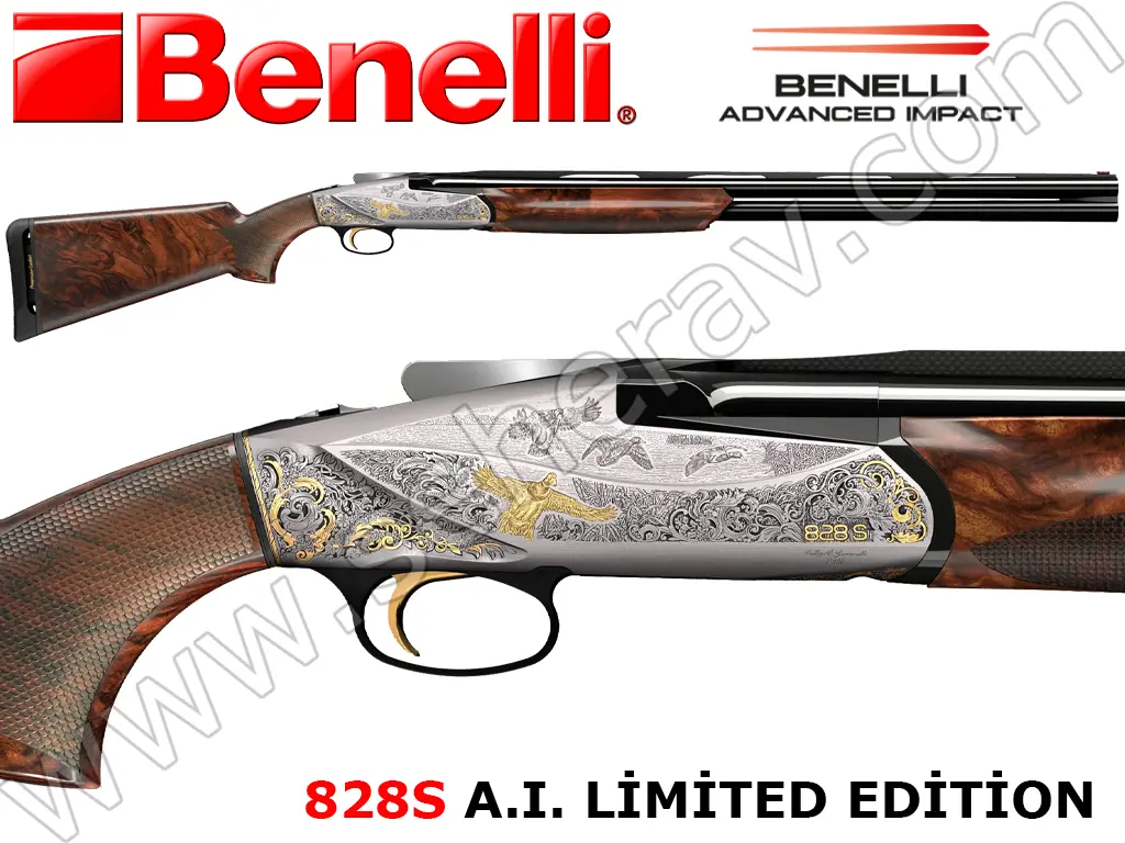 BENELLİ 828 S A.I. LİMİTED EDİTİON 12 KALİBRE SÜPER POZE AV TÜFEĞİ