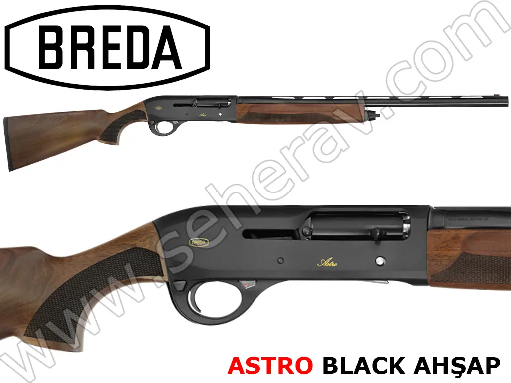 BREDA ASTRO BLACK AHŞAP 12 KALİRBE YARI OTOMATİK AV TÜFEĞİ