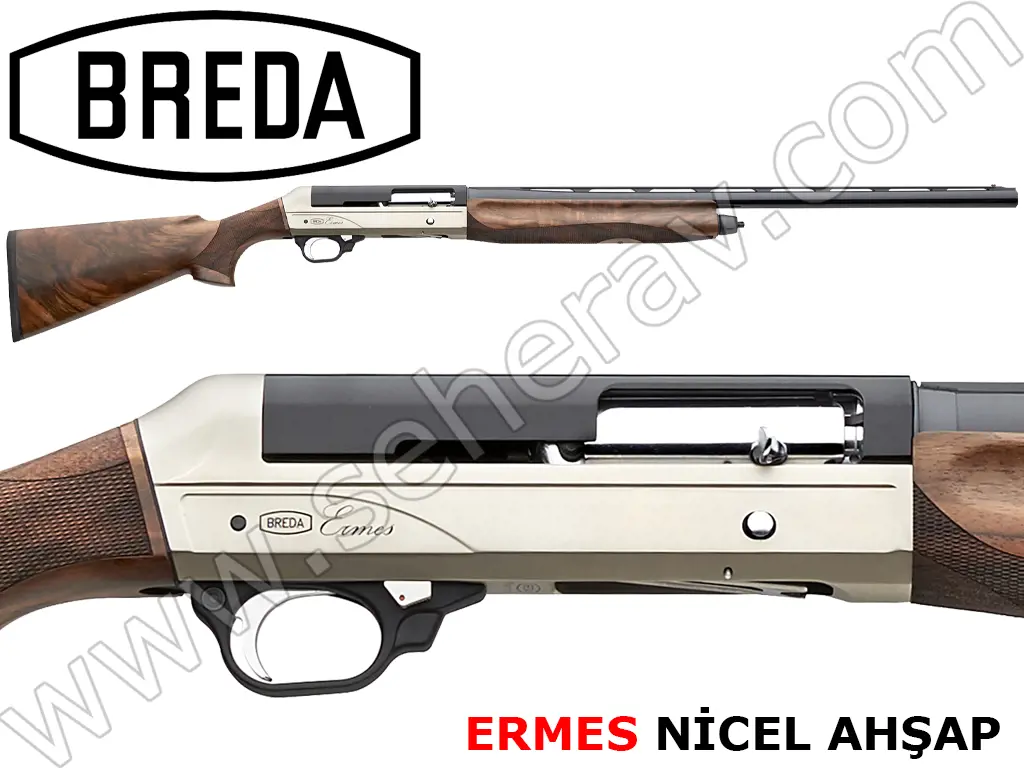 BREDA ERMES NİCEL AHŞAP 12 KALİBRE YARI OTOMATİK AV TÜFEĞİ
