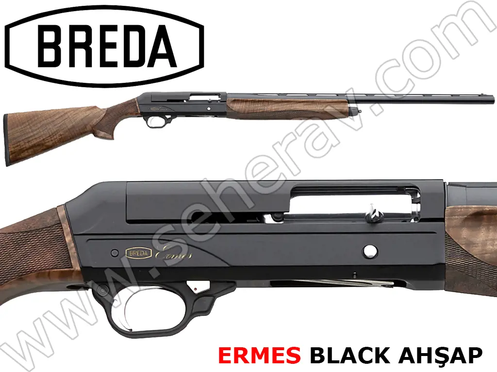 BREDA ERMES BLACK AHŞAP 12 KALİBRE YARI OTOMATİK AV TÜFEĞİ