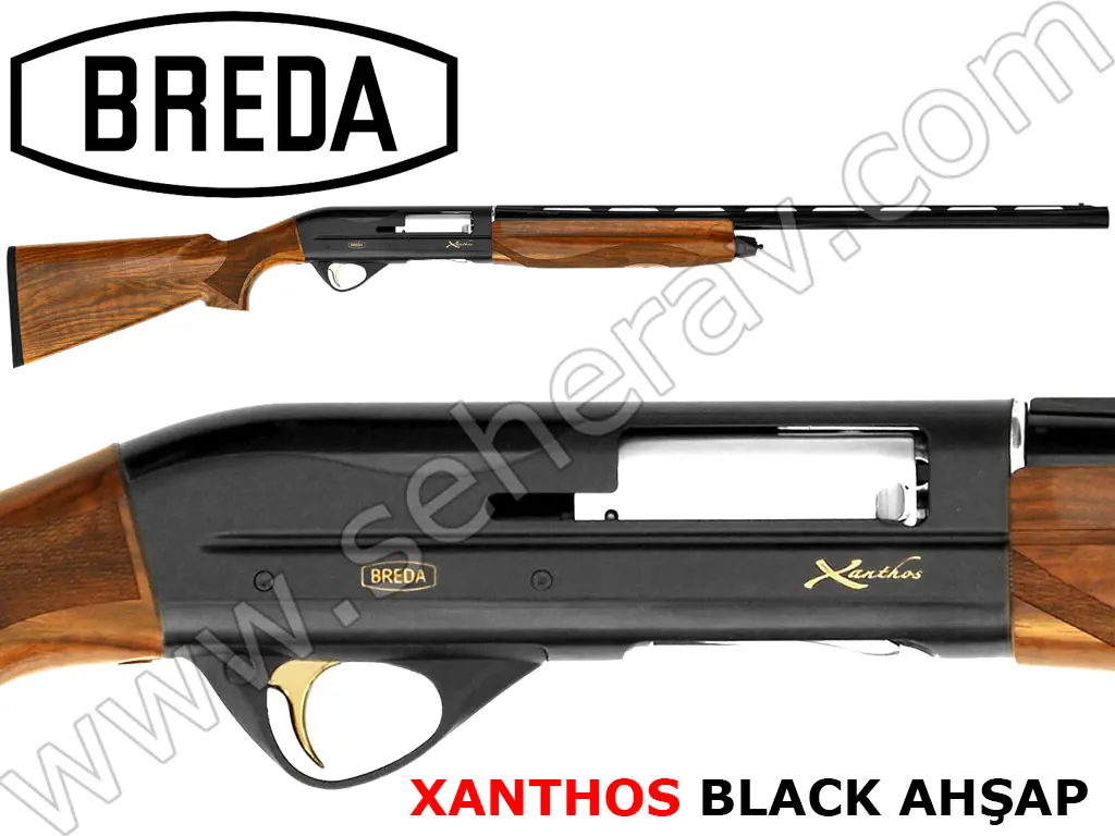 BREDA XANTHOS BLACK AHŞAP 12 KALİBRE YARI OTOMATİK AV TÜFEĞİ
