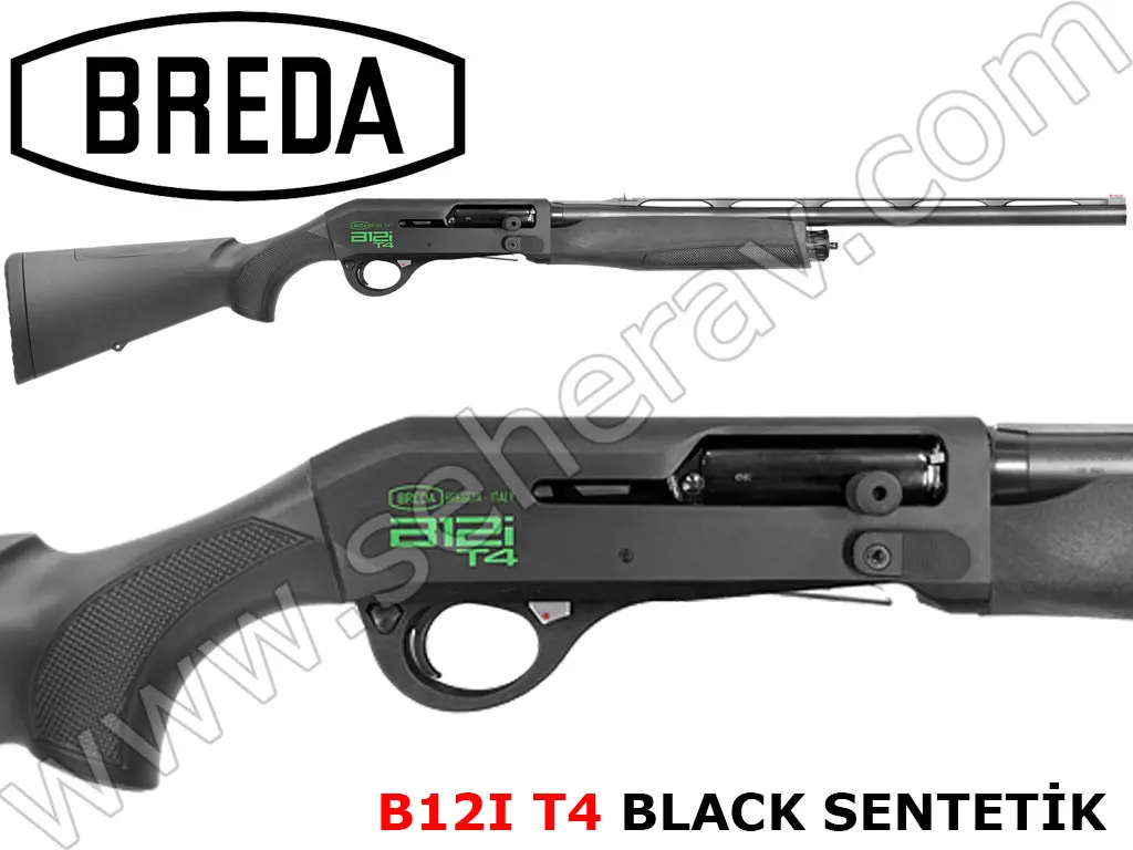 BREDA B12IT4 BLACK SENTETİK 12 KALİBRE YARI OTOMATİK AV TÜFEĞİ