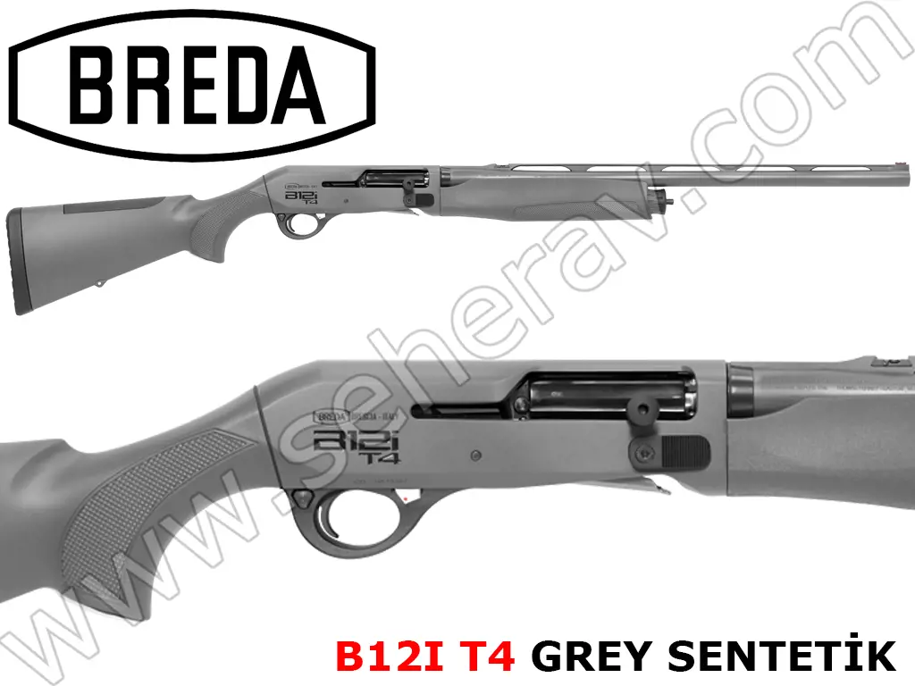 BREDA B12IT4 GREY SENTETİK 12 KALİBRE YARI OTOMATİK AV TÜFEĞİ