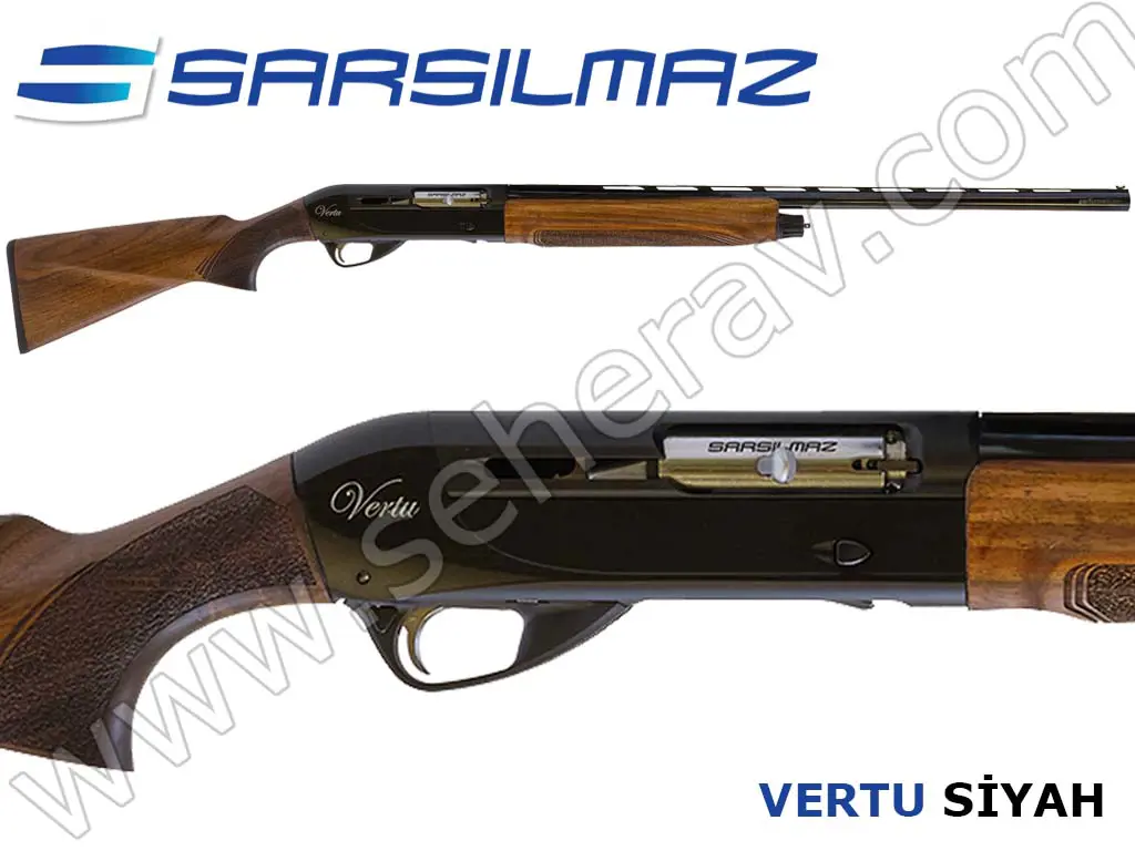 SARSILMAZ VERTU SİYAH AHŞAP 12 KALİBRE YARI OTOMATİK AV TÜFEĞİ