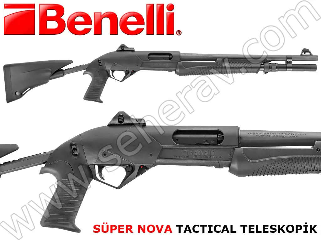 BENELLİ SÜPER NOVA TACTİCAL TELESKOPİK SLUG 12 KALİBRE POMPALI AV TÜFEĞİ