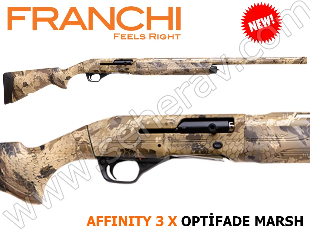 FRANCHI AFFINITY 3 X OPTİFADE MARSH YENİ MODEL 12 KALİBRE YARI OTOMATİK AV TÜFEĞİ