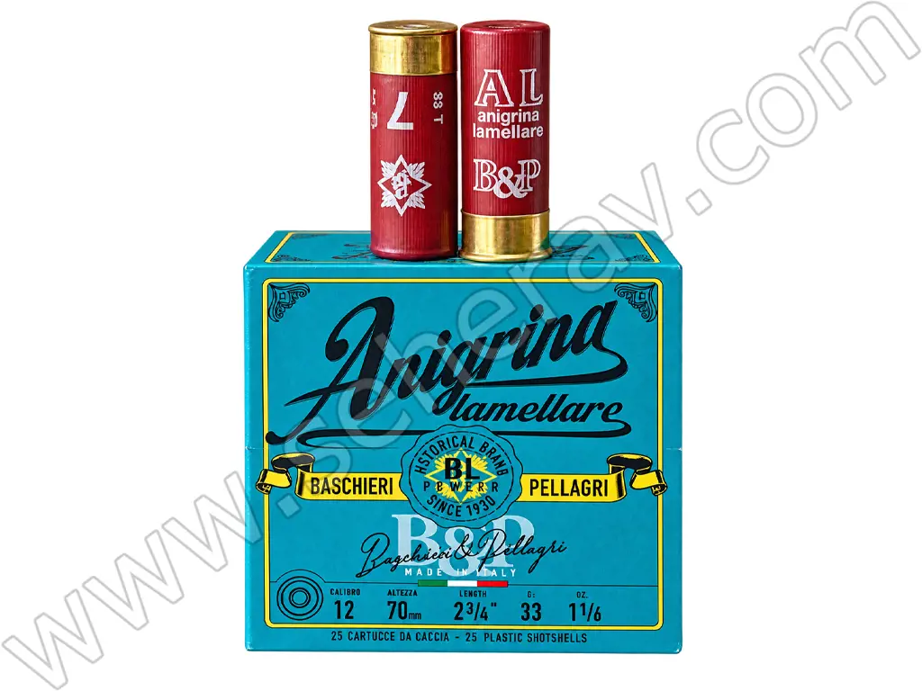 B&P 33 GRAM AL ANİGRİNA 12 KALİBRE AV FİŞEĞİ
