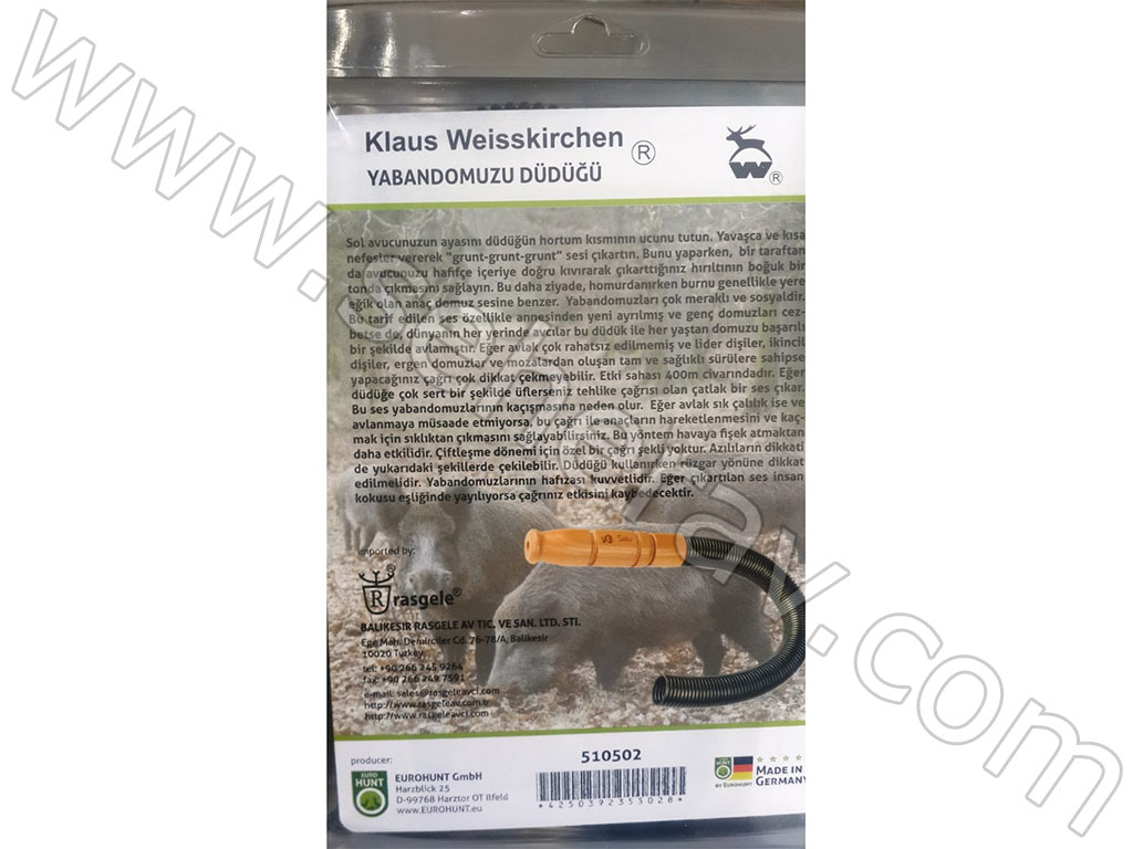 KLAUS WEİSSKİRCHEN 510502 YABAN DOMUZU DÜDÜĞÜ