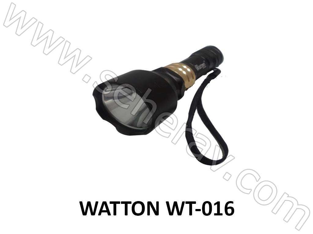 WATTON WT-016 TÜFEK APARATLI EL FENERİ SARI IŞIK