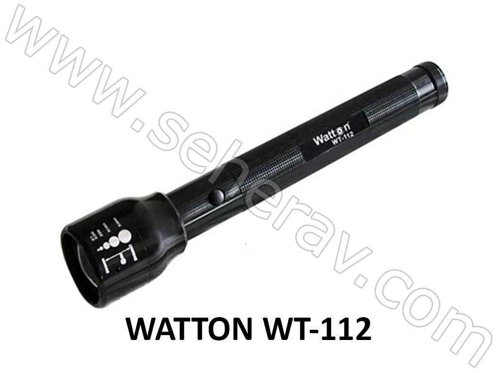 WATTON WT-112 ORTA PİL ZOOMLU EL FENERİ