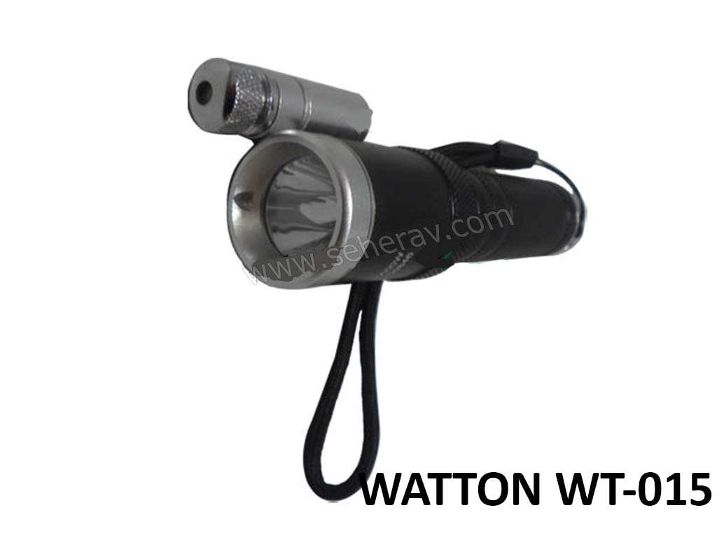 WATTON WT-015 TÜFEK APARATLI EL FENERİ BEYAZ IŞIK