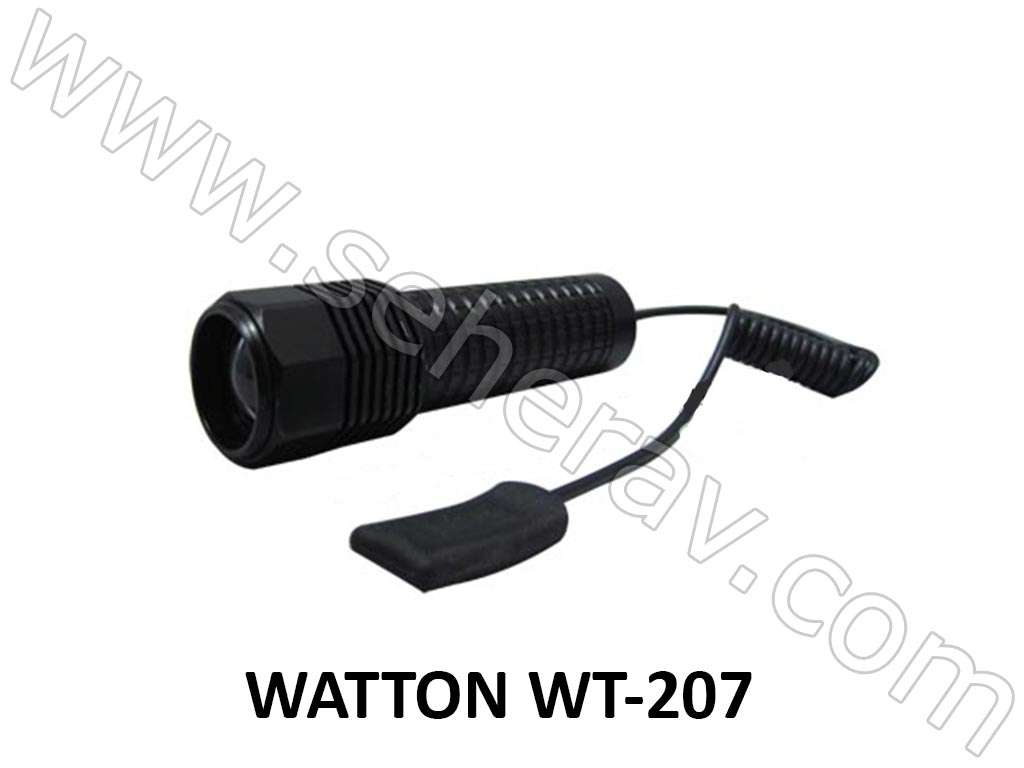 WATTON WT-207 TÜFEK APARATLI EL FENERİ SARI IŞIK