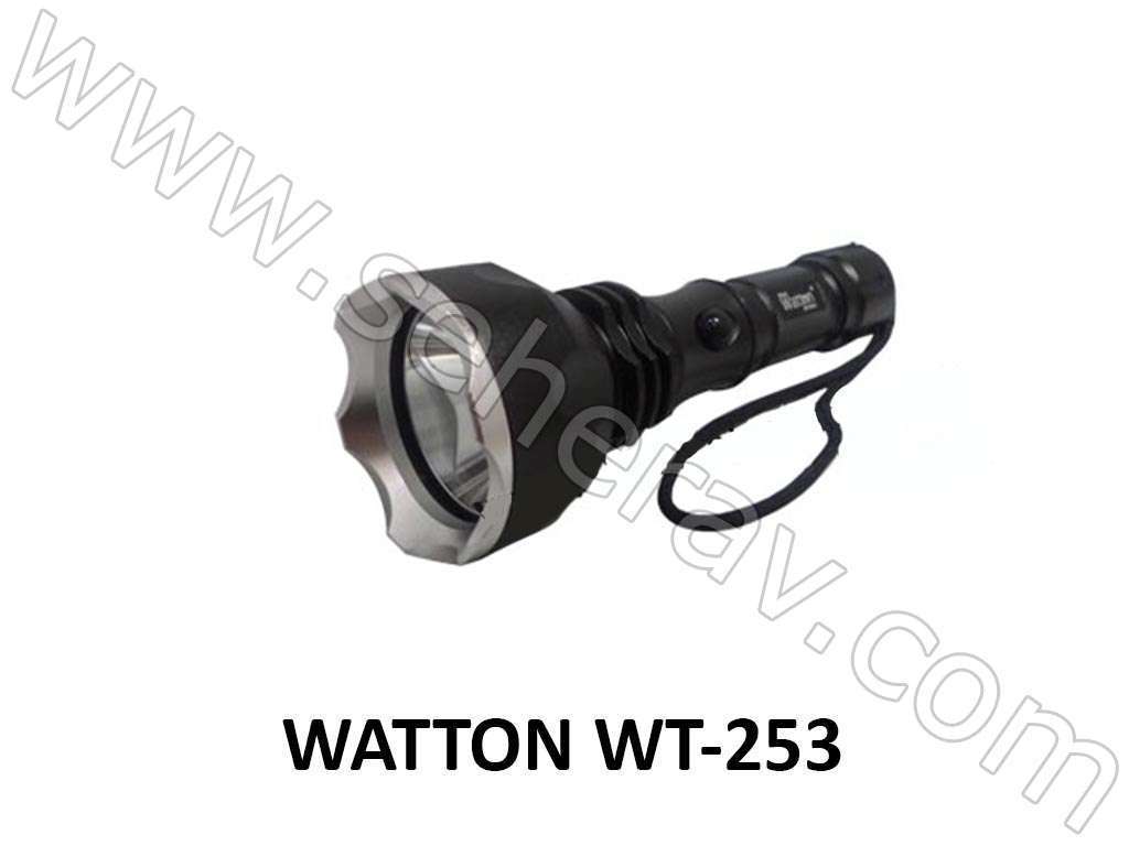 WATTON WT-253 TÜFEK APARATLI EL FENERİ SARI IŞIK